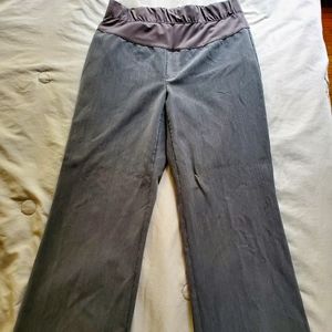 Grey maternity dress pants